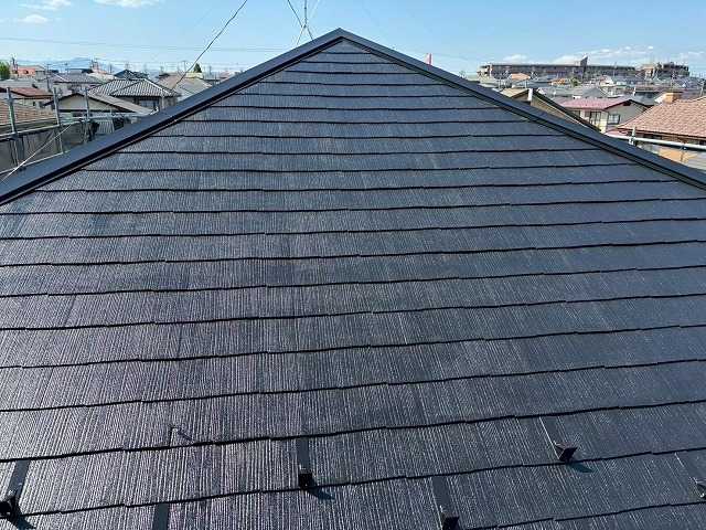 塗装完了後の屋根全体